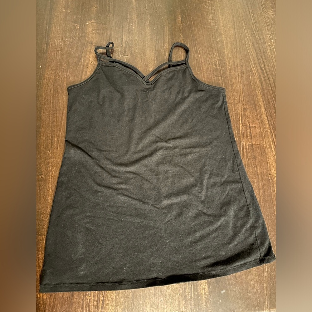 Size 2 Black Torrid Cross Front Tank Top
